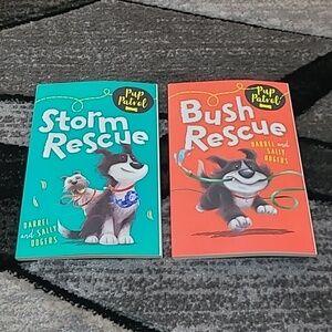 PUP PATROL STORM RESCUE & BRUSH RESCUE BOOK BUNDLE PRICE FIRM